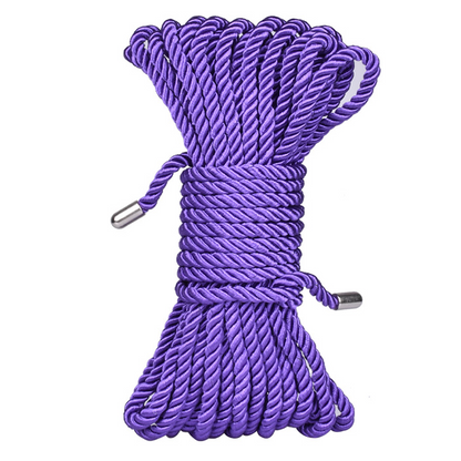 Nobu Silk Bondage Rope Purple - XOXTOYS
