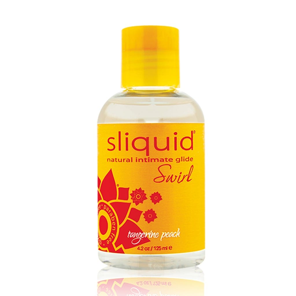 Sliquid Lubes & Lotions 4.2oz Sliquid Swirl Tangerine Peach Flavored Lubricant
