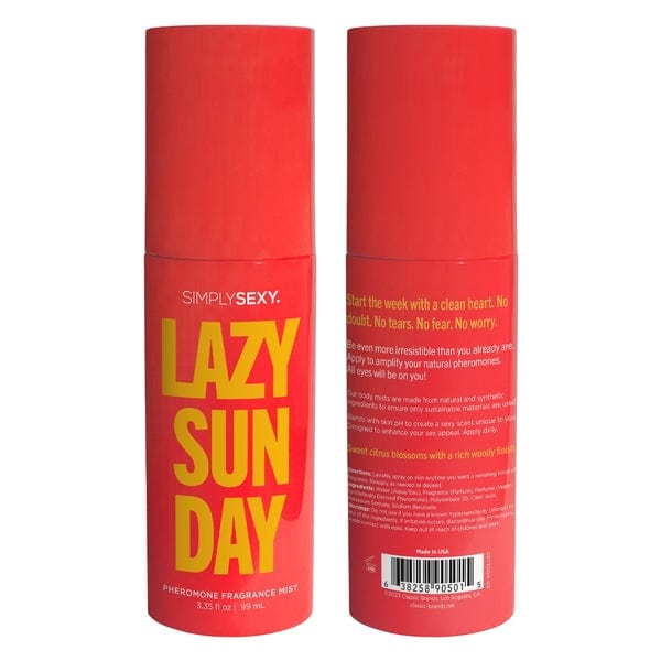 Simply Sexy Lubes Simply Sexy Pheromone Body Mist Lazy Sunday