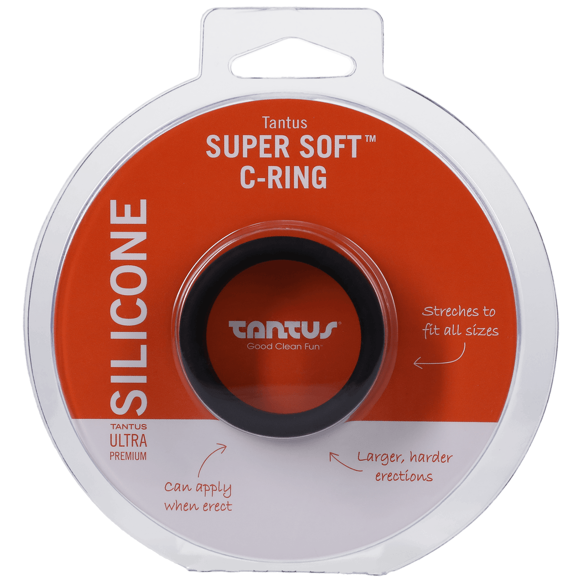 Tantus Super Soft Cock Ring in Black