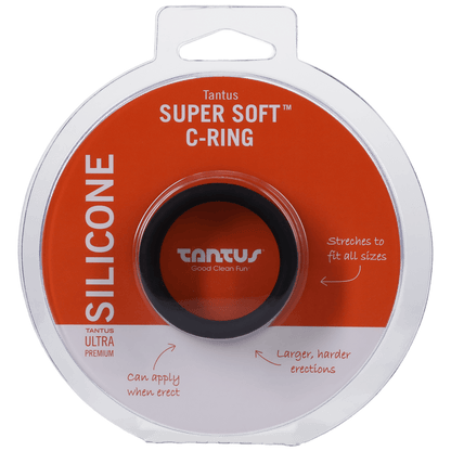Tantus Super Soft Cock Ring in Black
