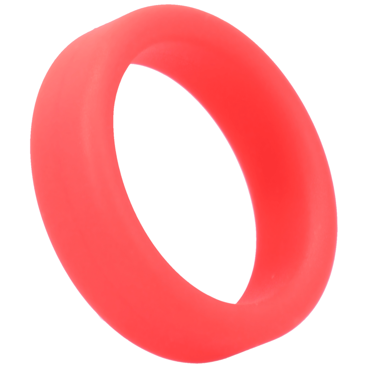 Tantus Super Soft Cock Ring Red unpackaged