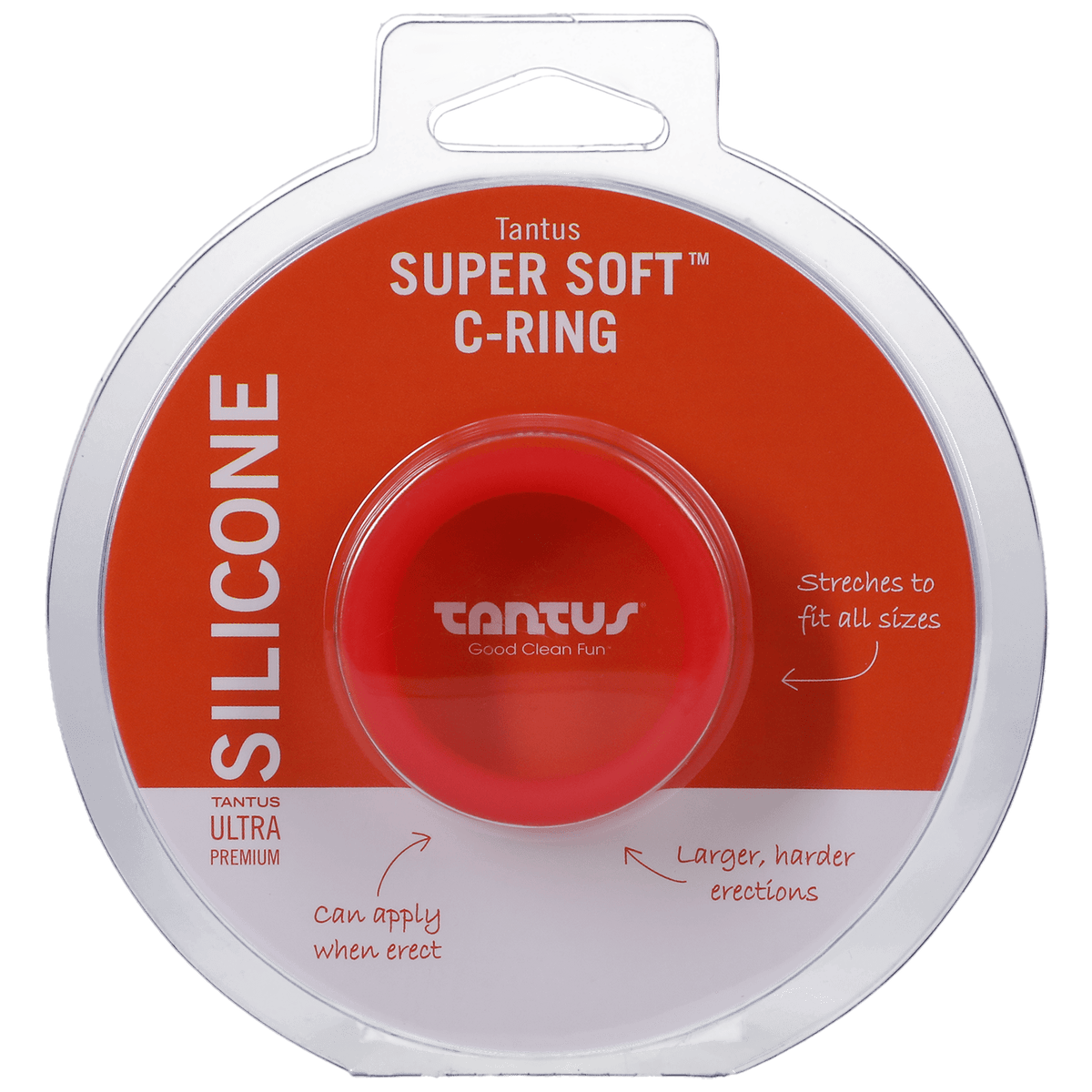 Tantus Super Soft Cock Ring in Red