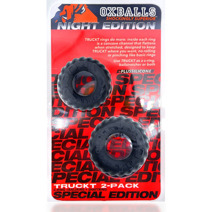Oxballs Truckt Cockring 2 Pack Special Edition Night - XOXTOYS