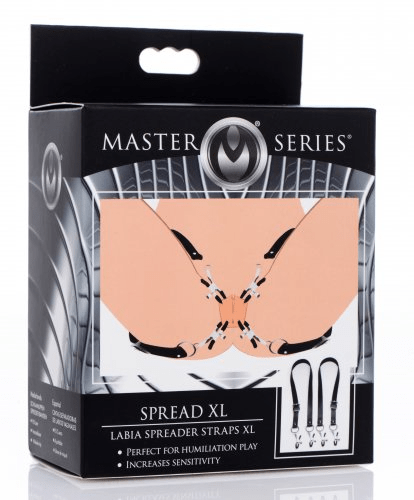 XR Brands Labia Spreader Straps XL adjustable BDSM spreader straps